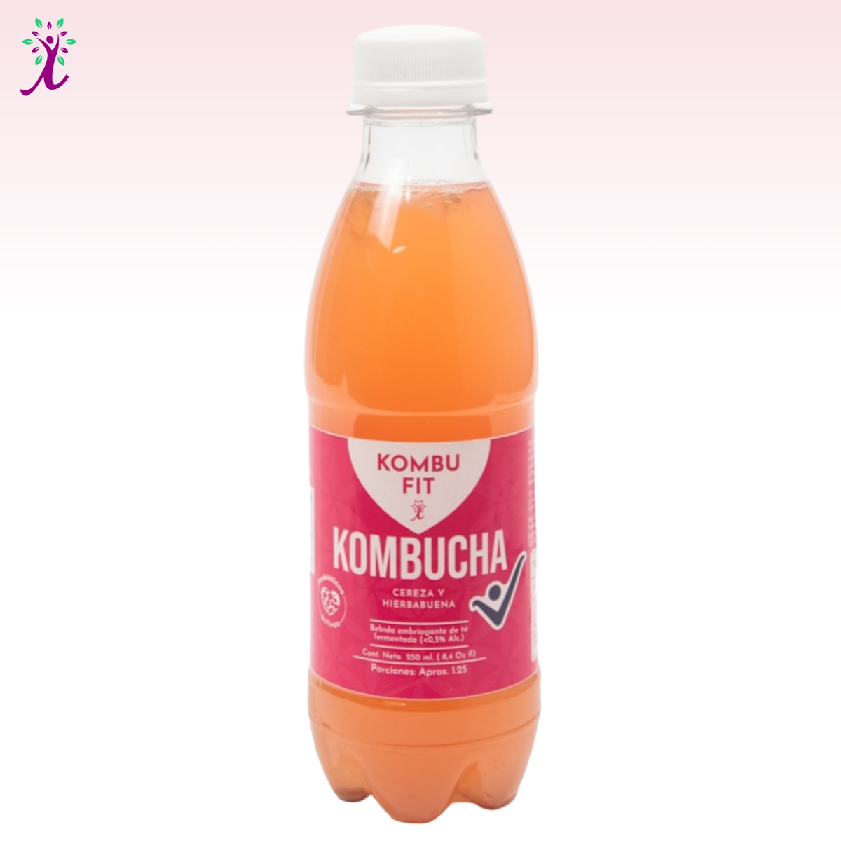 Kombucha Cereza, hierbabuena